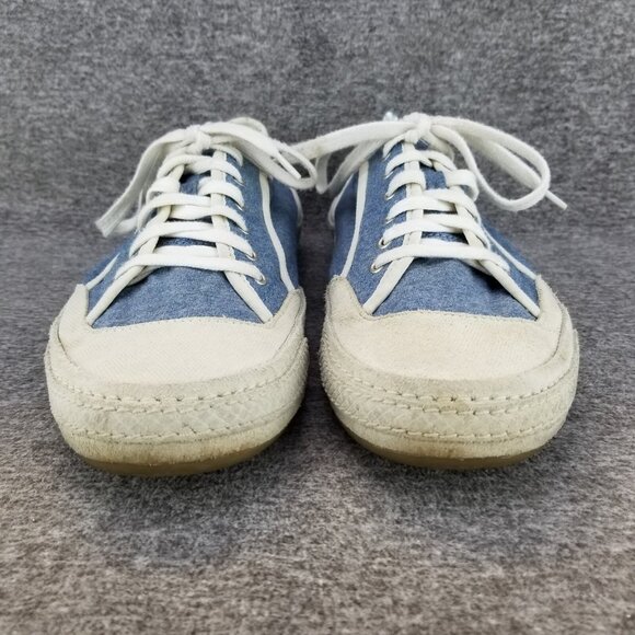 ✅Calvin Klein TRICKY Casual Leather/Fabric Blue/White Sneakers Men's 10M Skater - Picture 5 of 10